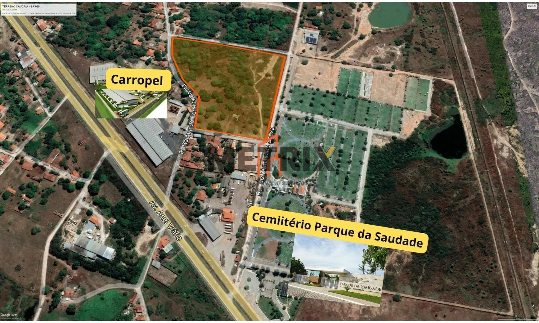 Terreno à venda, 48000 m² por R$ 7.200.000,00 - Urucutuba (Jurema) - Caucaia/CE