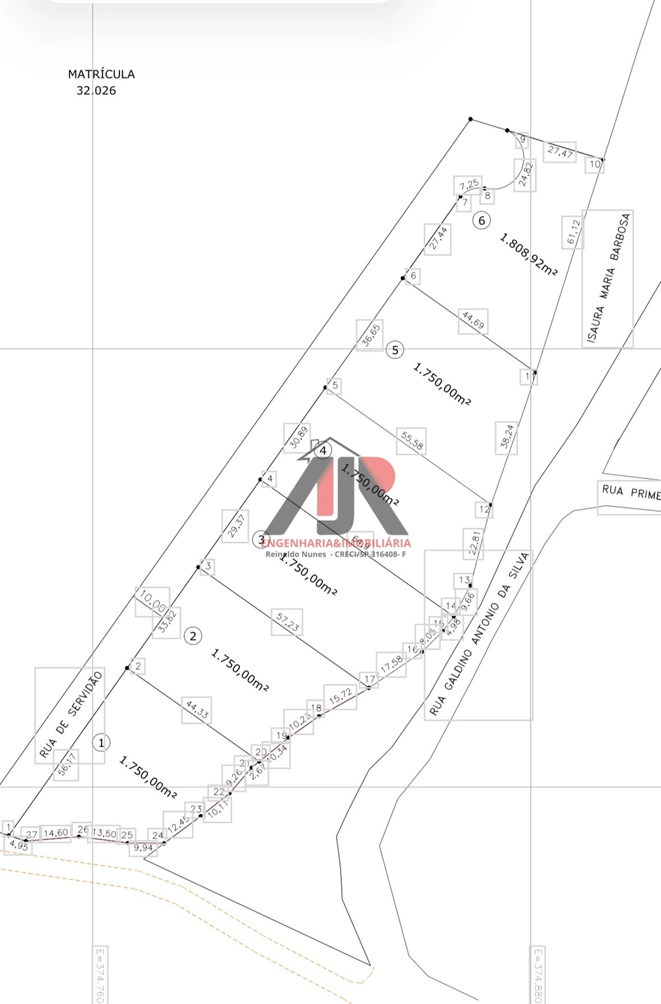 Terreno | Venda | Brotas - 1.700 metros 