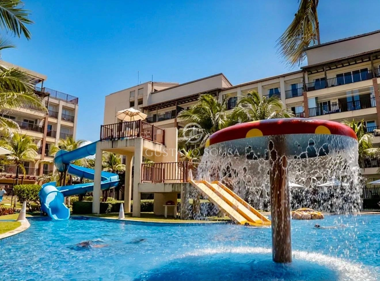 Apartamento à venda, vista piscina, porteira fechada com 4 dormitórios, 107m².  Por R$ 1.090.000.  Porto das Dunas - Aquiraz/CE