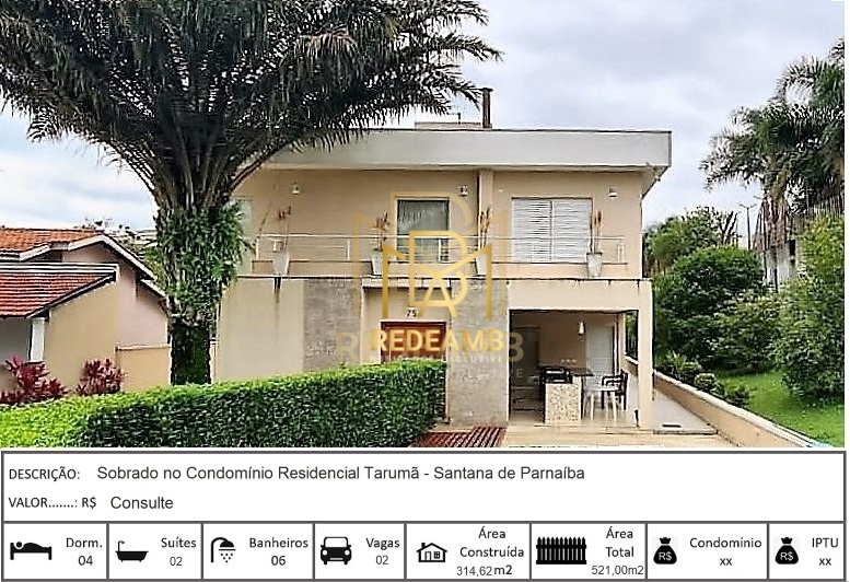 Casa Alto Padrão em Tarumã, Santana de Parnaíba/SP