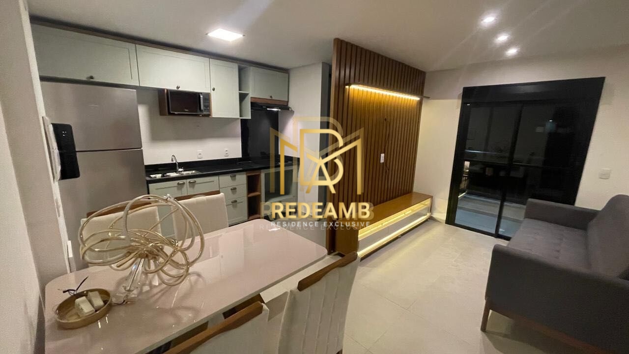 Apartamento Studio Mobiliado de 40m2 para Locação no Condomínio Fiore no 18 do Forte em Alphaville - Barueri