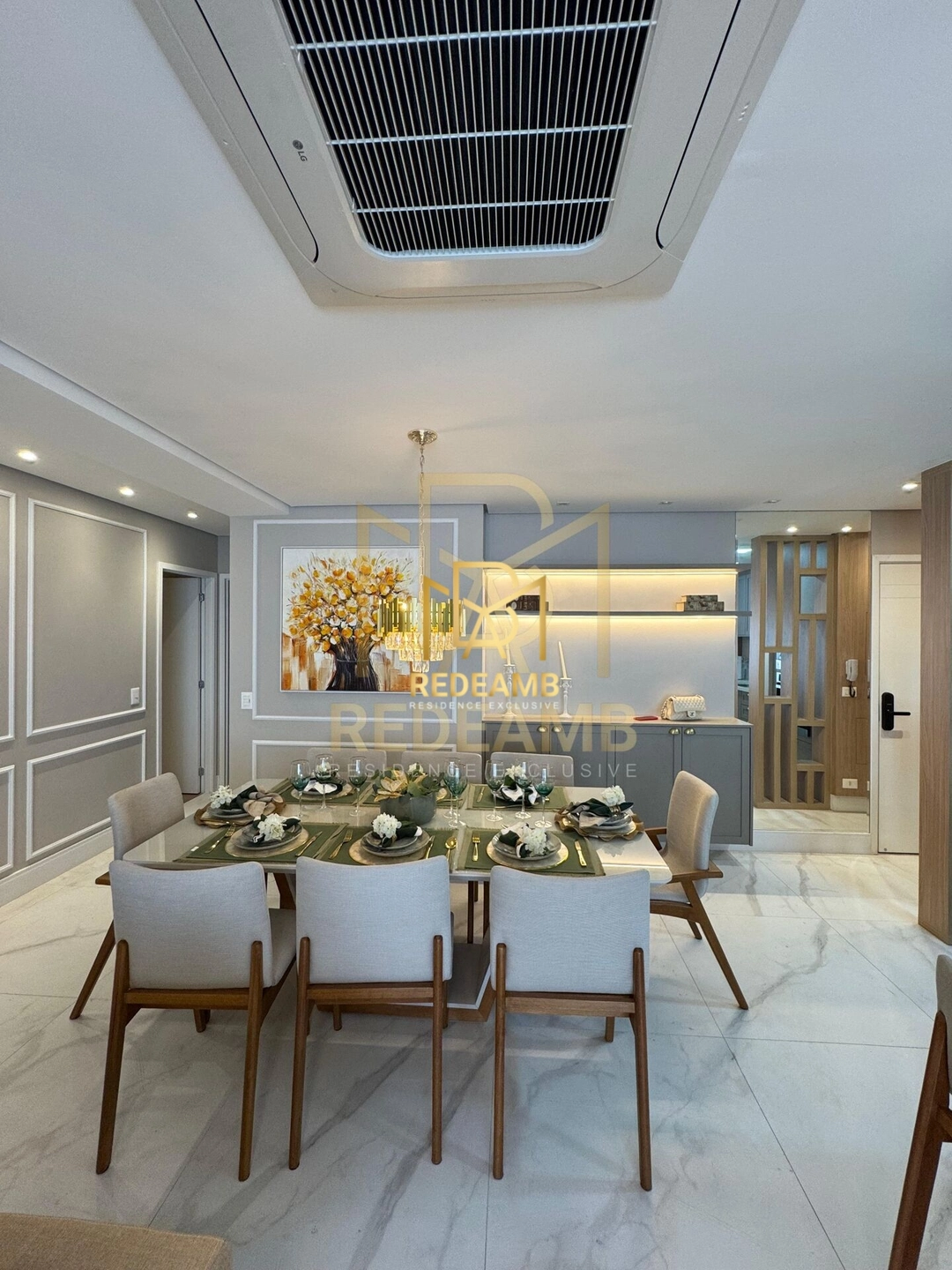 Apartamento de Alto Padrão com 110m² , 3 Suítes  totalmente Mobiliado para Locação no Parc Atheene no Green Valley em Alphaville/SP