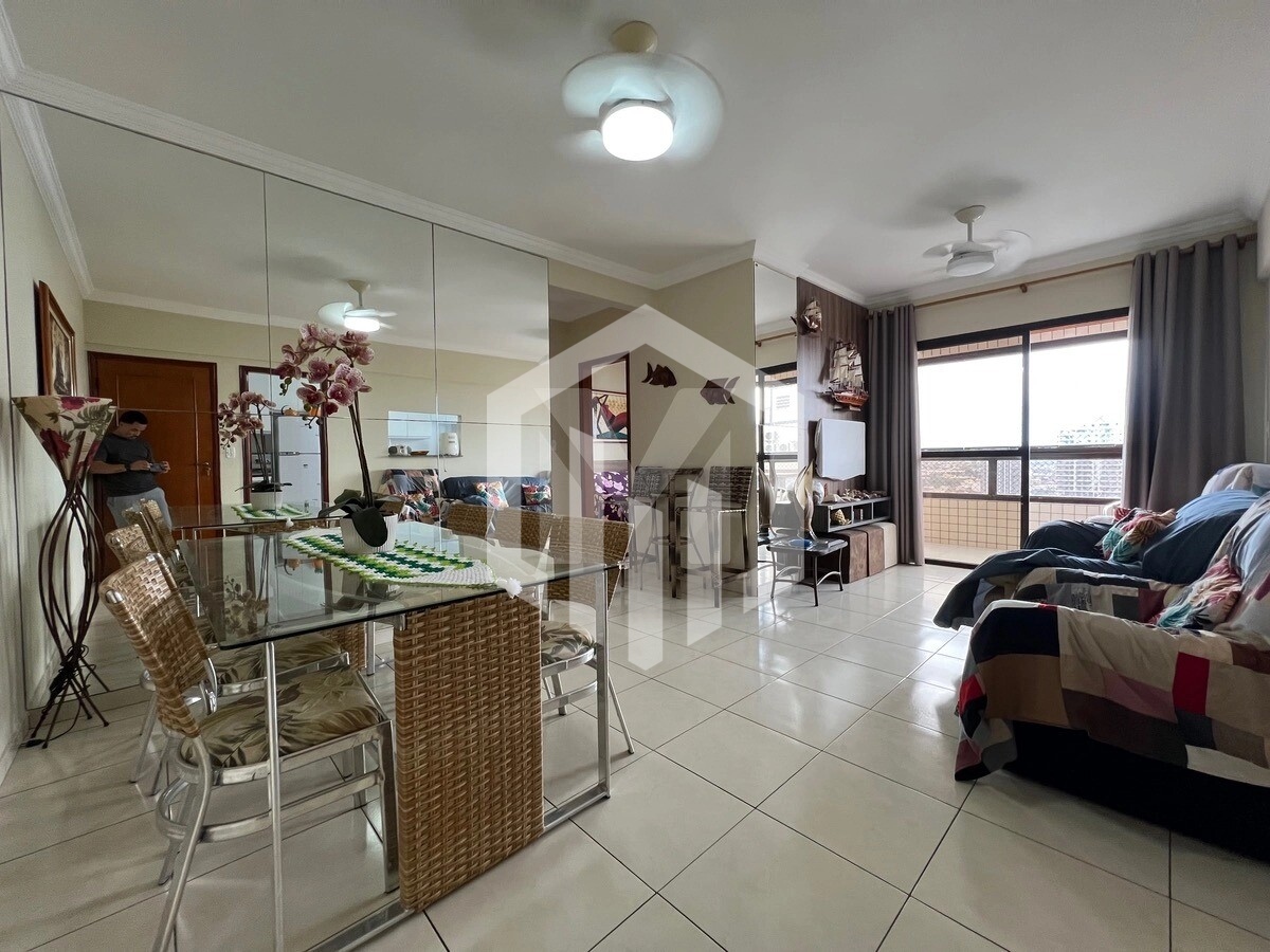 Apartamento de 2 quartos com suíte, 75m², frente ao mar no Caiçara, Praia Grande
