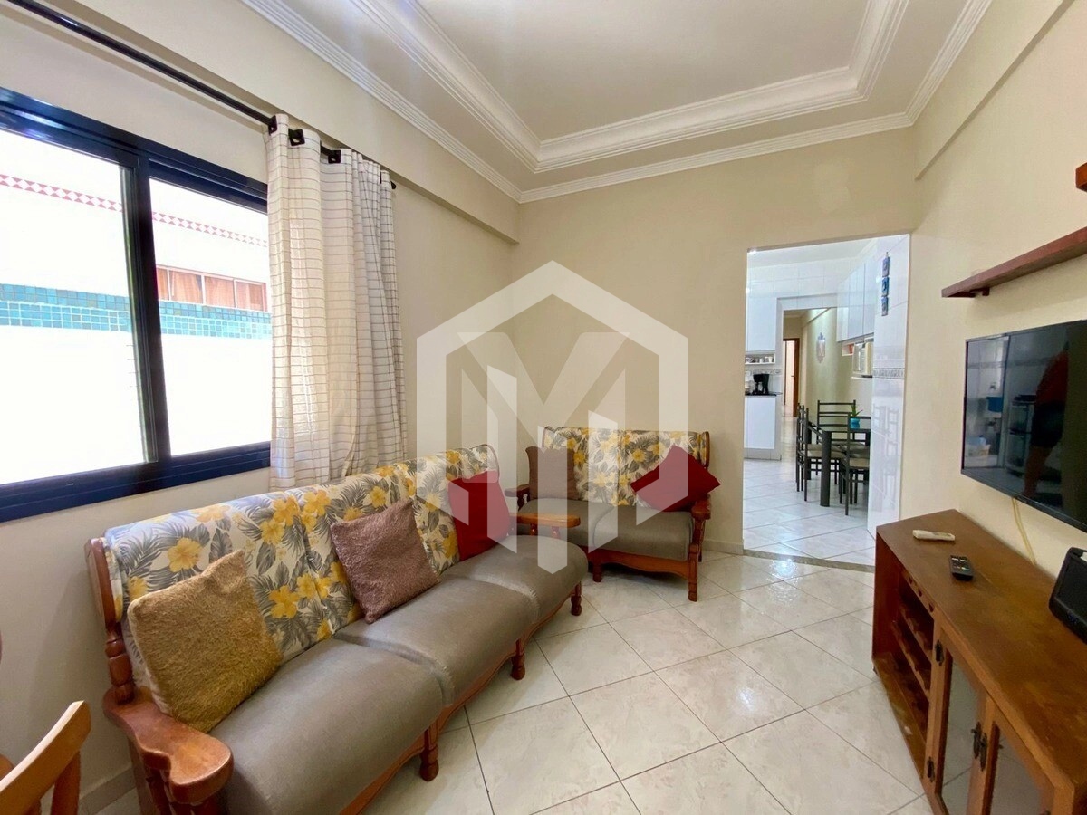 Apartamento na Guilhermina a 300m da praia com varanda gourmet e 1 vaga