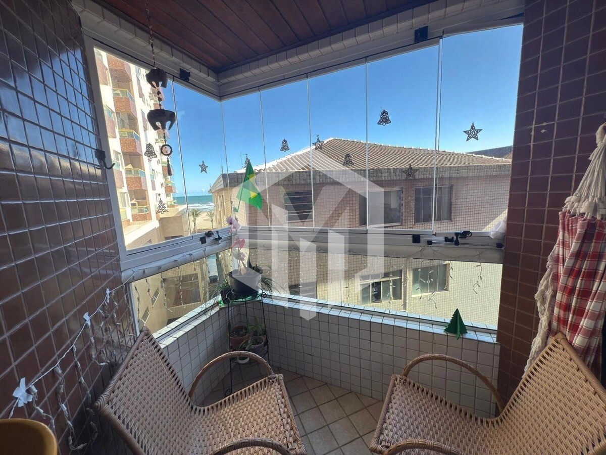 Apartamento com vista definitiva para o mar na Aviação, Praia Grande