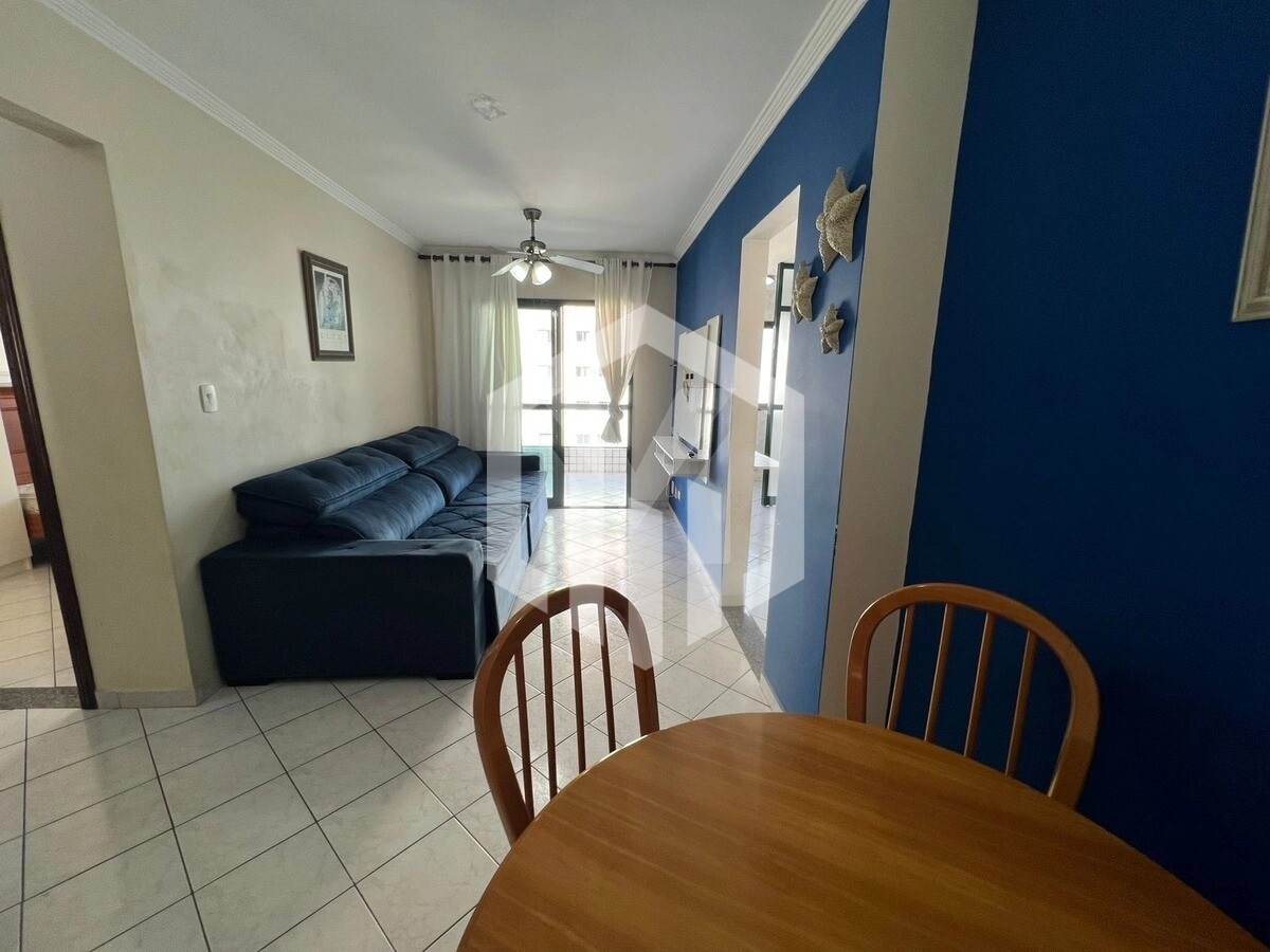 Apartamento de 1 quarto com lazer completo na Guilhermina, Praia Grande, pronto para morar