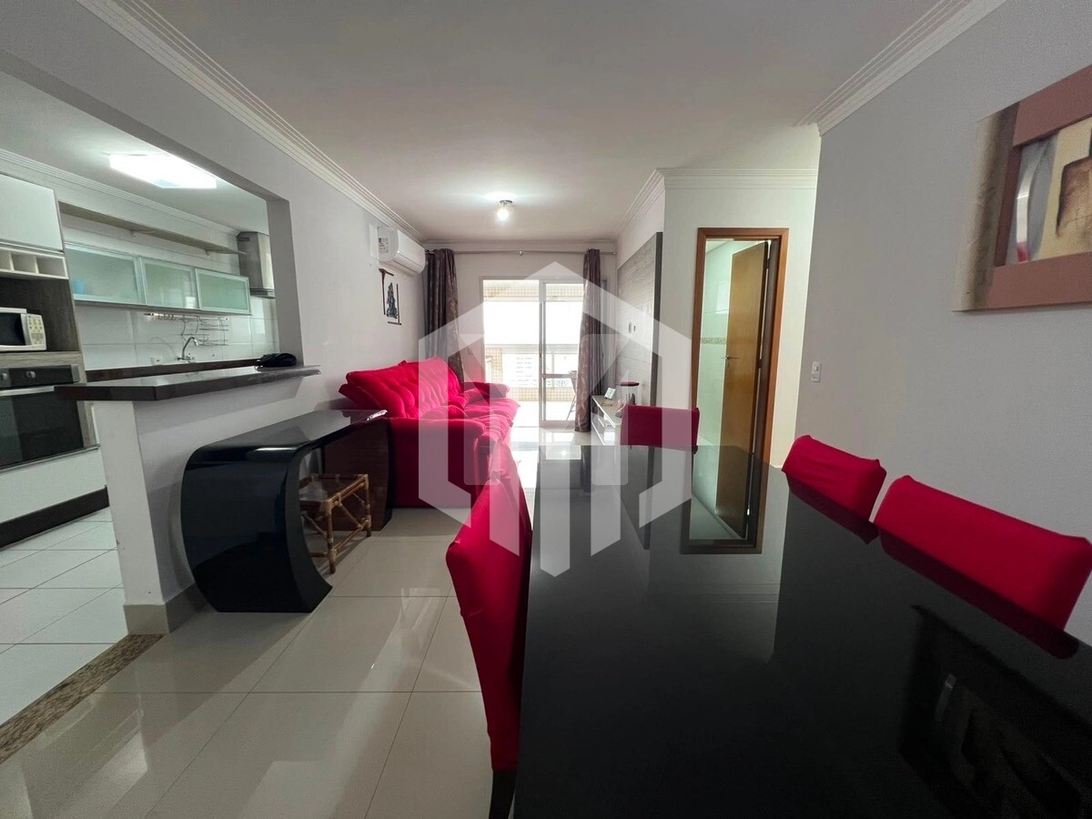 Apartamento de 98m² com 2 suítes, vista para o mar e 2 vagas em Boqueirão, Praia Grande