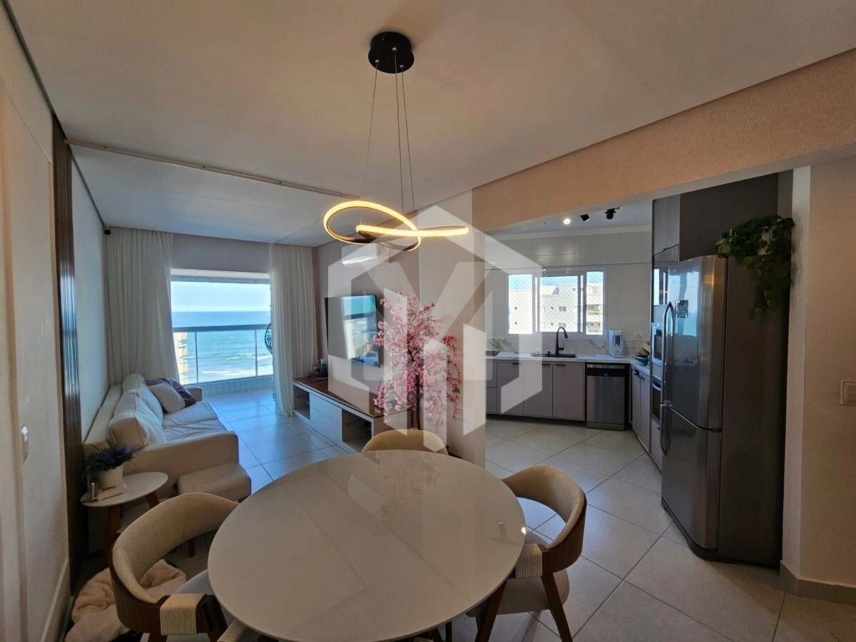 Apartamento com vista mar, 2 dormitórios, 1 suíte e 2 vagas em Vila Caiçara, Praia Grande