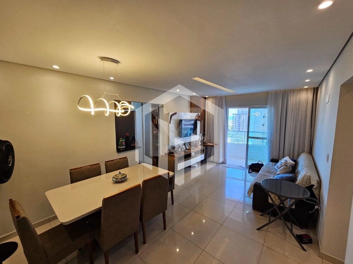 Apartamento de 80m² na Guilhermina com vista mar, sacada gourmet, 2 dormitórios e lazer completo