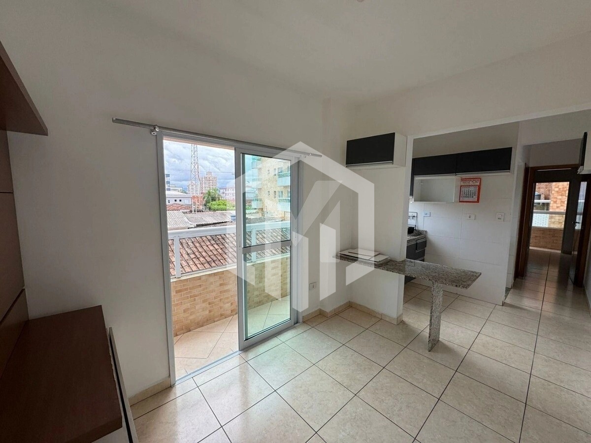 Apartamento de 1 dormitório com vista para o mar na Aviação, Praia Grande