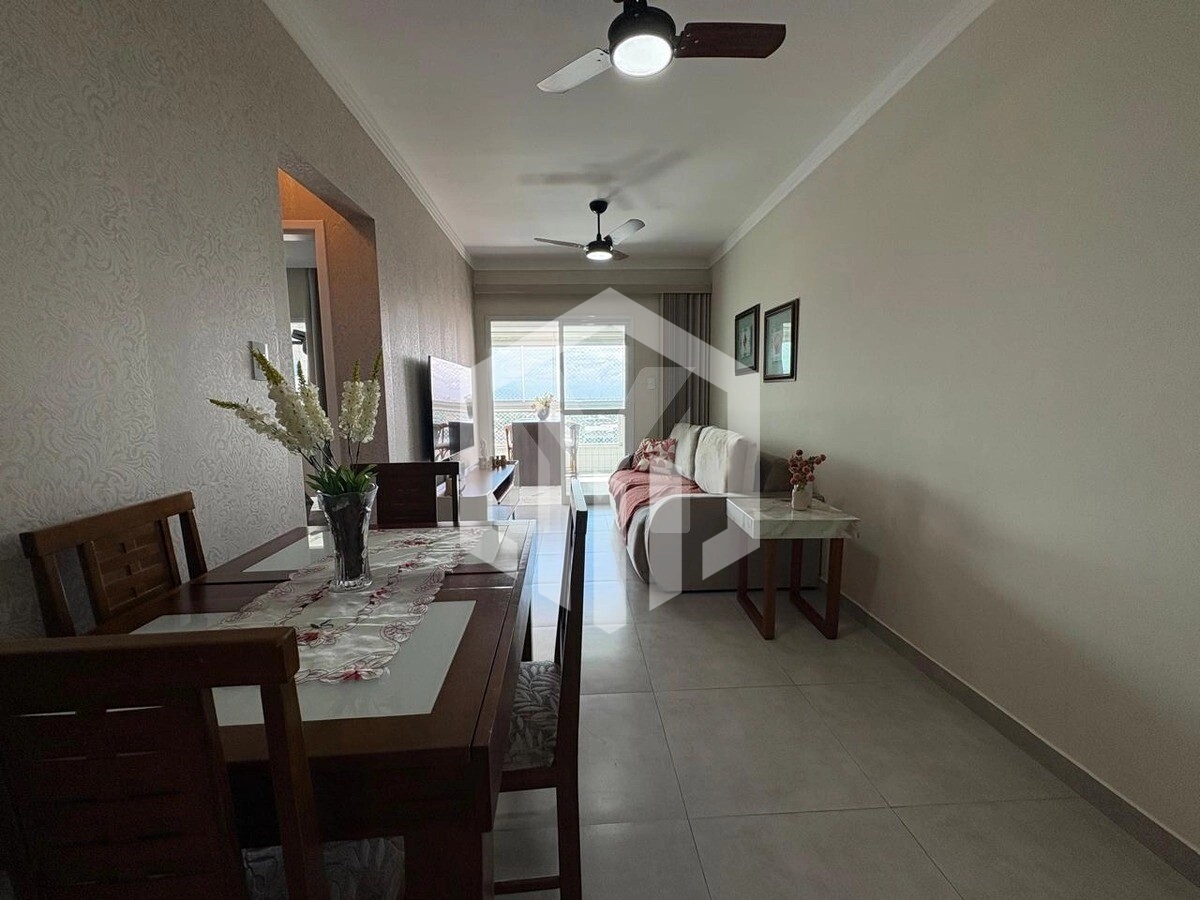 Apartamento de 76m² com 2 suítes e vista lateral para o mar em Balneário Florida