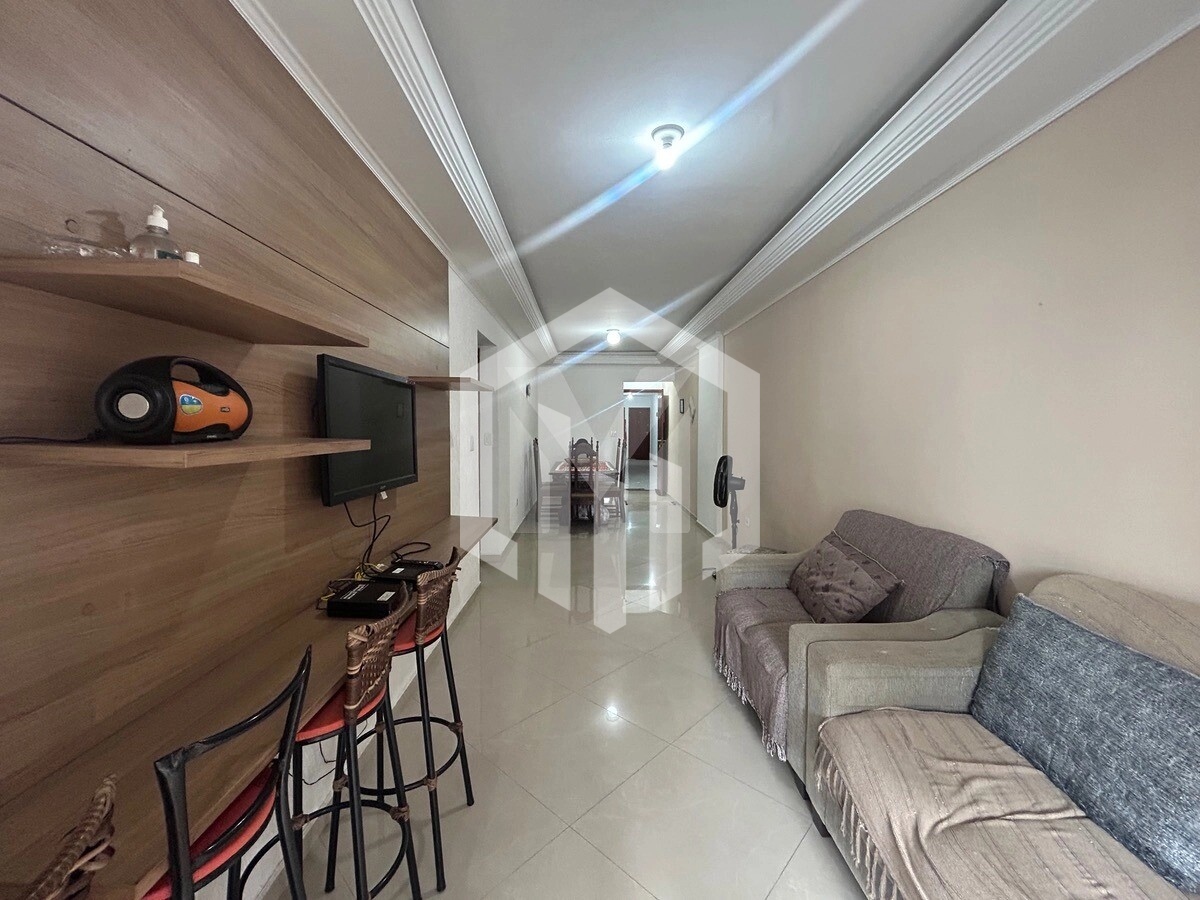 Apartamento de 79m² com Sacada Gourmet a 50m da Praia no Mirim, Praia Grande