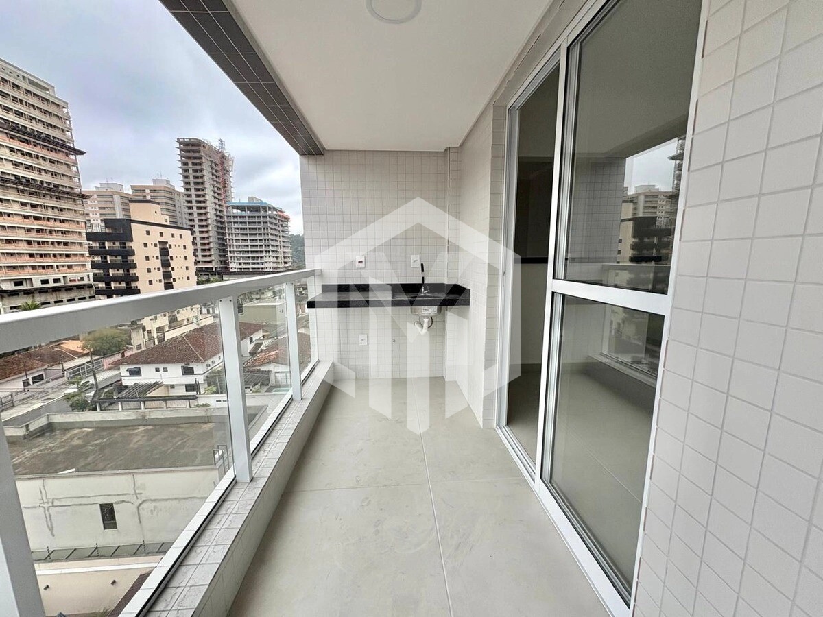Apartamento de 69m² com 2 dormitórios, suíte e vista livre em Canto do Forte, Praia Grande