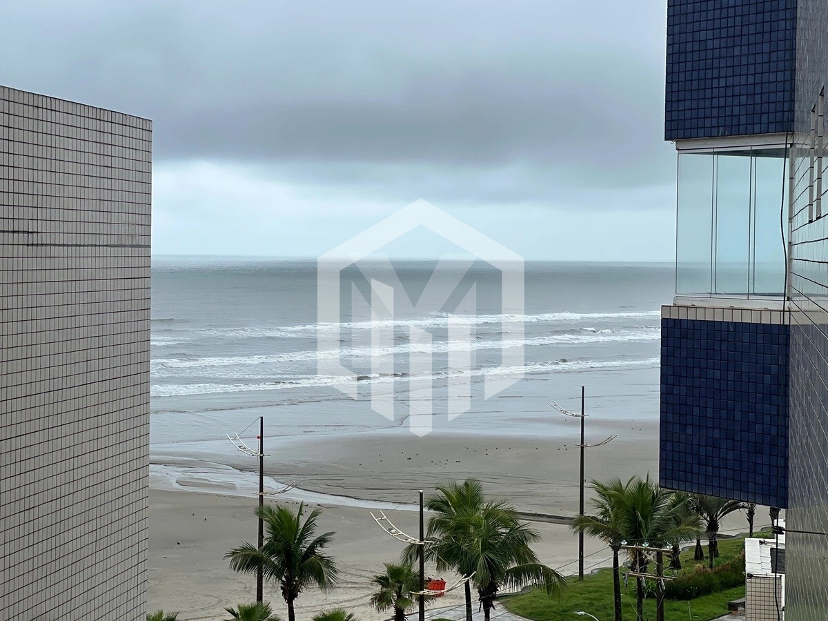 Apartamento de 1 dormitório com vista para o mar no Caiçara, Praia Grande - R$345.000