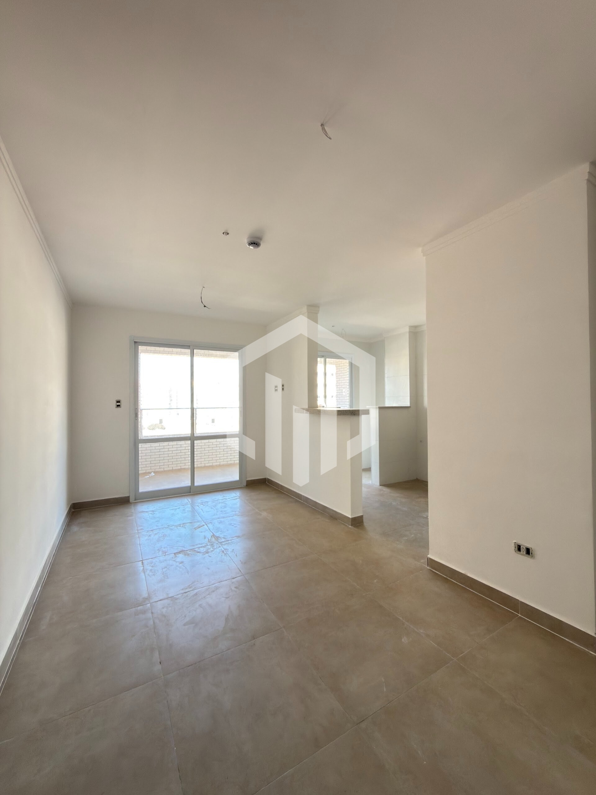 Apartamento de 1 quarto com sacada gourmet, vista livre e lazer completo no Boqueirão, Praia Grande