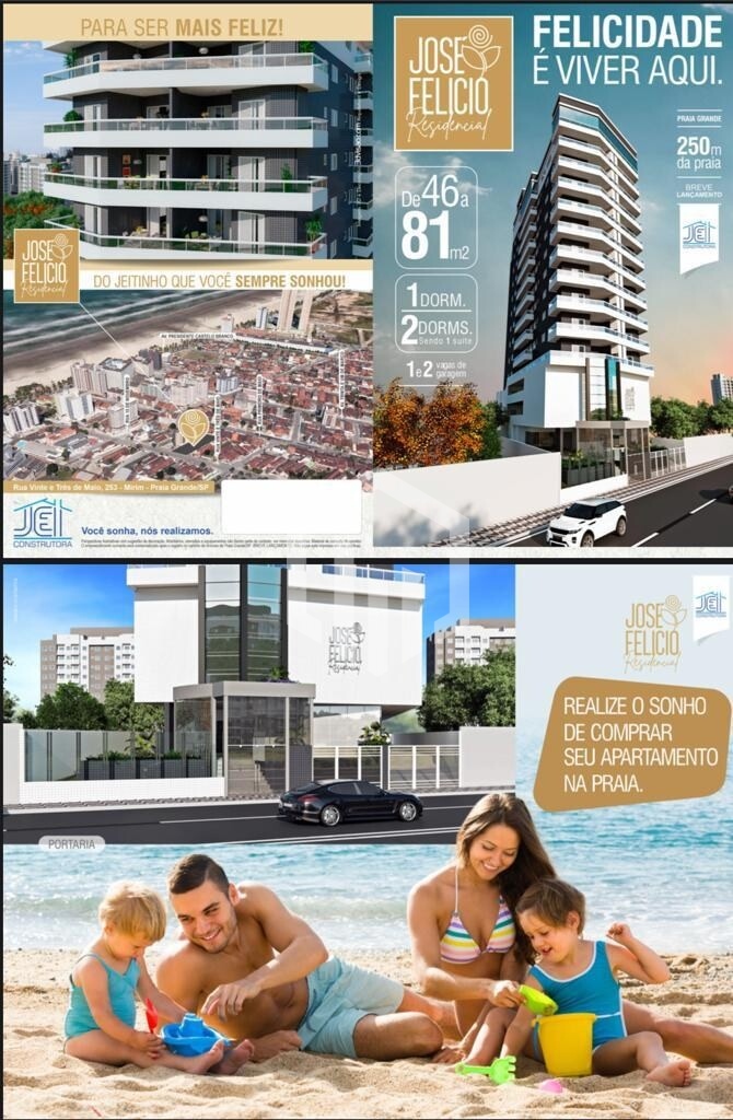 Apartamento à venda com 2 quartos e suíte em Mirim, Praia Grande, com lazer completo e varanda gourm