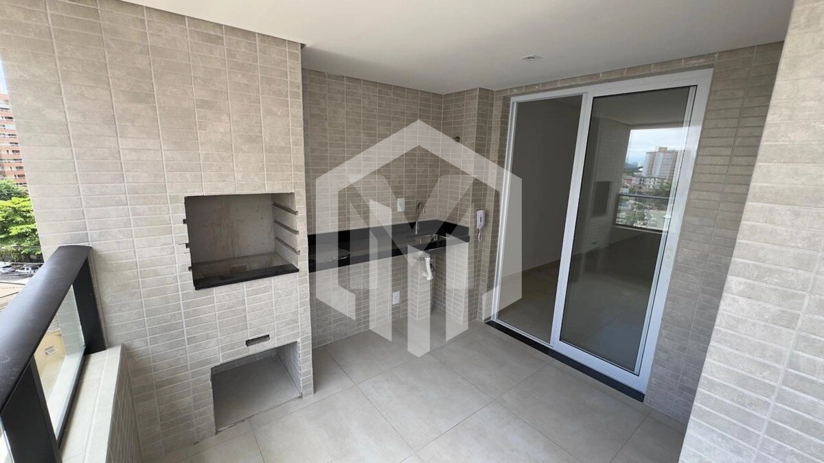 Apartamento novo de 70m² com 2 dormitórios, suíte e lazer completo em Guilhermina, Praia Grande