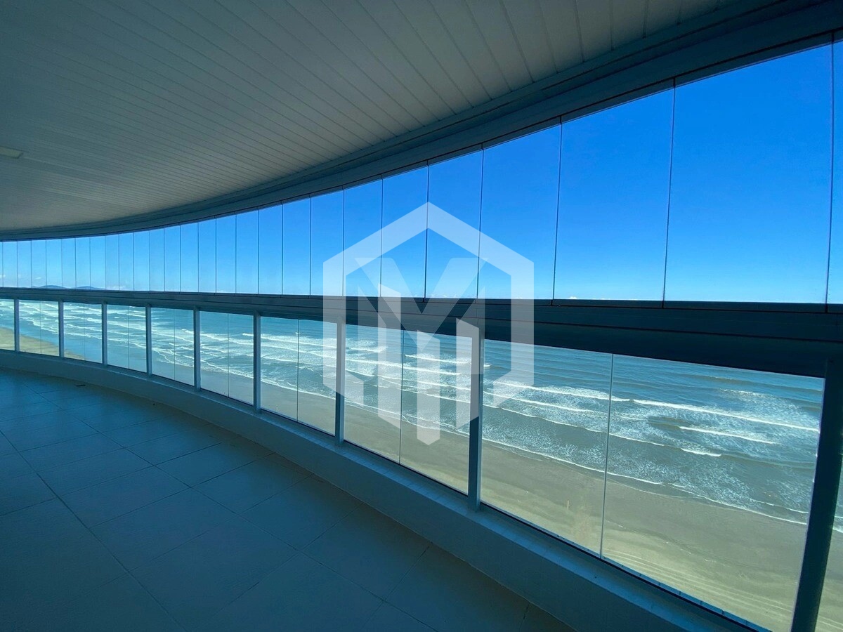 Apartamento com vista total para o mar na Caiçara, Praia Grande, 3 suítes e 3 vagas