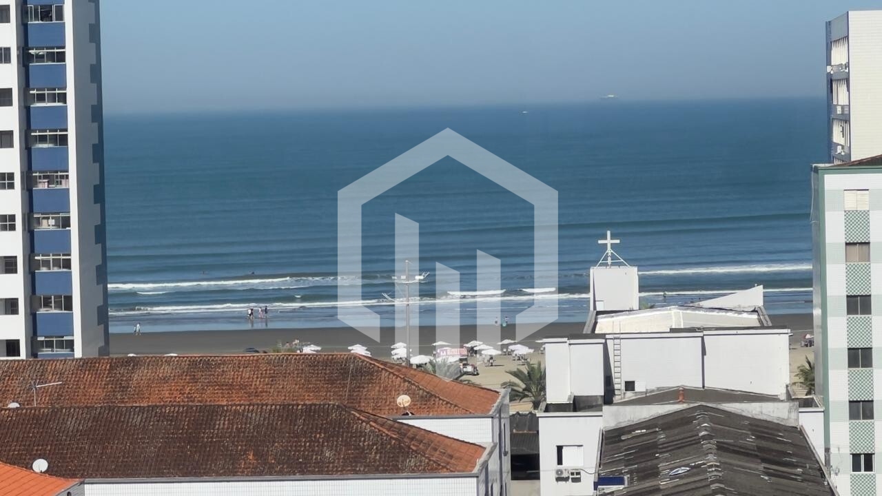 Apartamento mobiliado com vista frontal para o mar a 270 metros da praia no Boqueirão