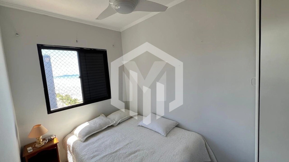 Apartamento de 2 quartos com suíte e vista frontal para o mar no Caiçara, Praia Grande