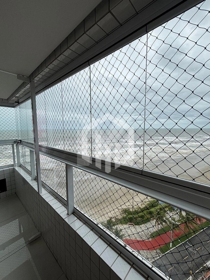 Apartamento de 2 suítes com sacada gourmet vista mar no Solemar, Praia Grande