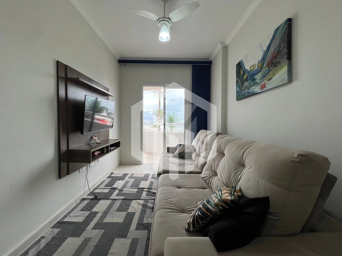 Apartamento de 2 dormitórios com vista livre para o mar em Praia Grande