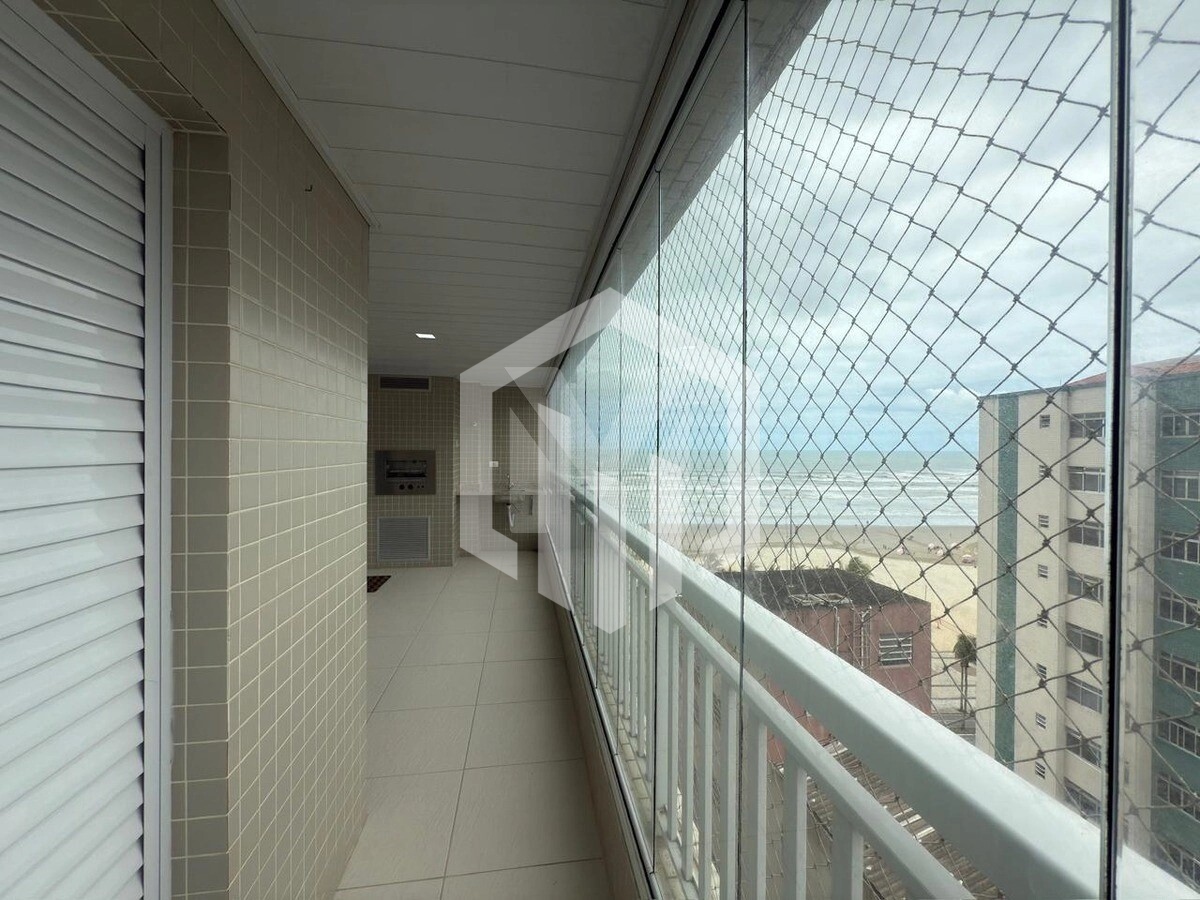 Apartamento de 3 quartos com vista para o mar na Aviação, Praia Grande, com lazer completo e 2 vagas