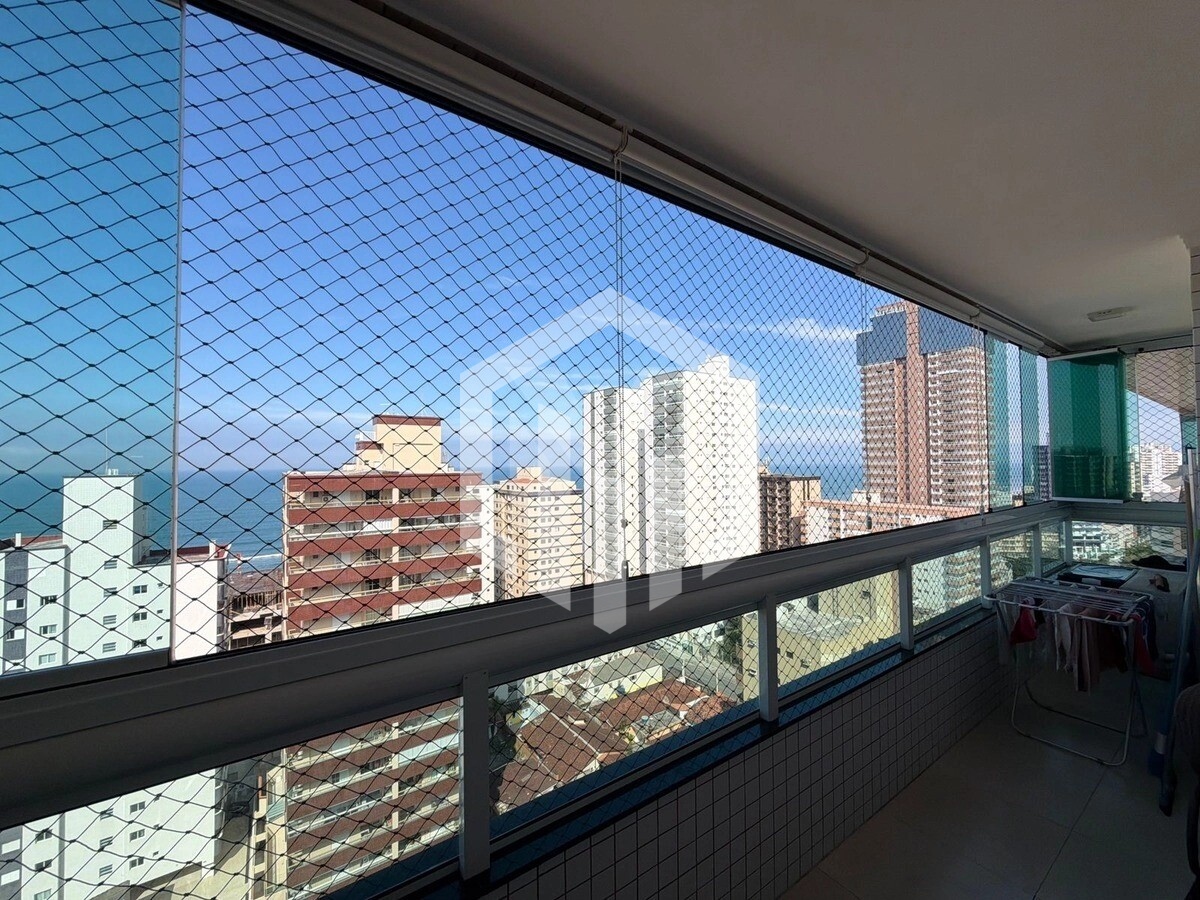Apartamento com 2 dormitórios, suíte e vista para o mar no Caiçara, Praia Grande