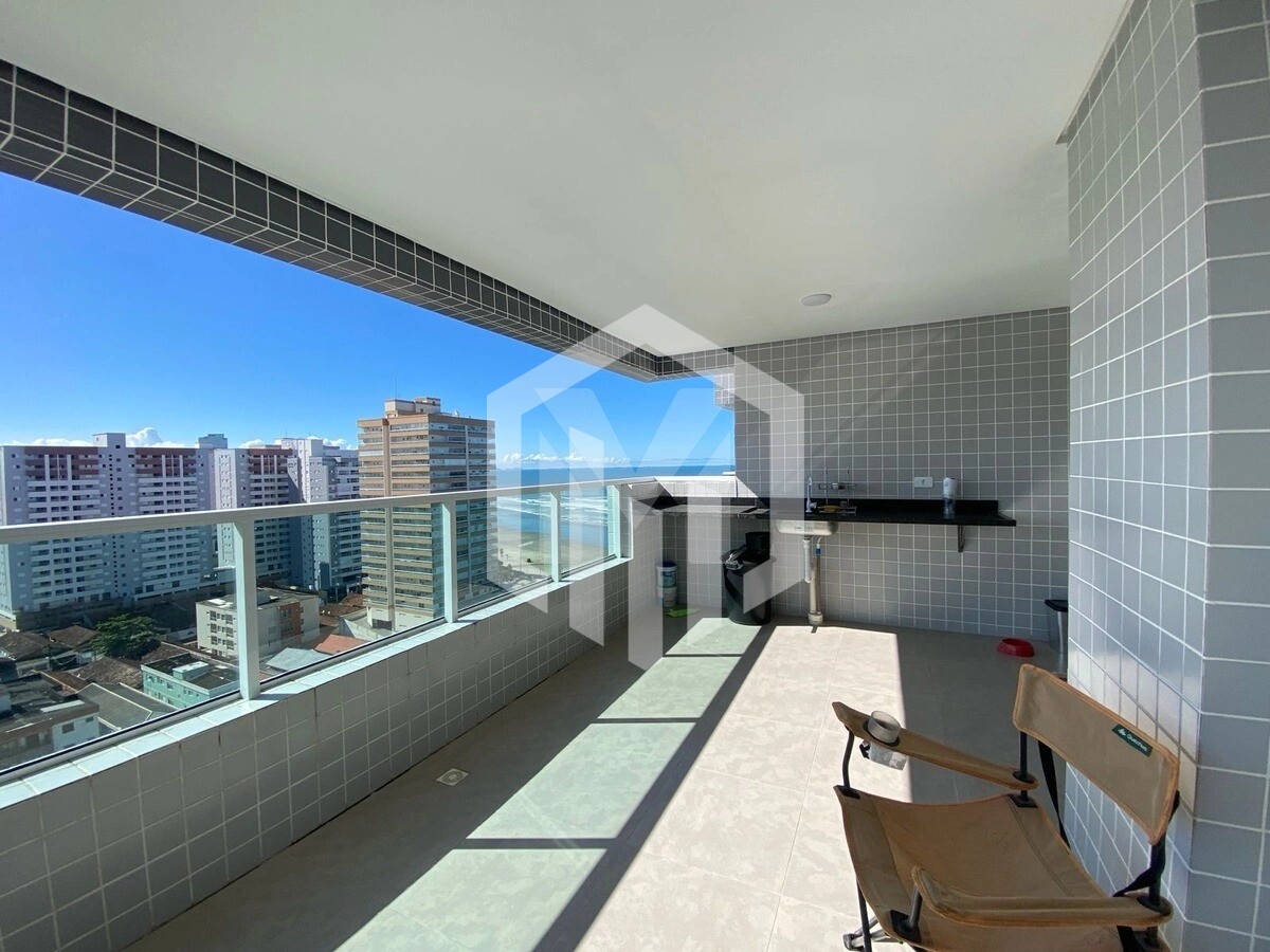 Apartamento de 2 suítes com vista para o mar na Caiçara, Praia Grande