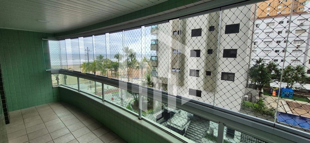 Apartamento de 3 dormitórios, 2 suítes, vista mar e 2 vagas no Canto do Forte, Praia Grande