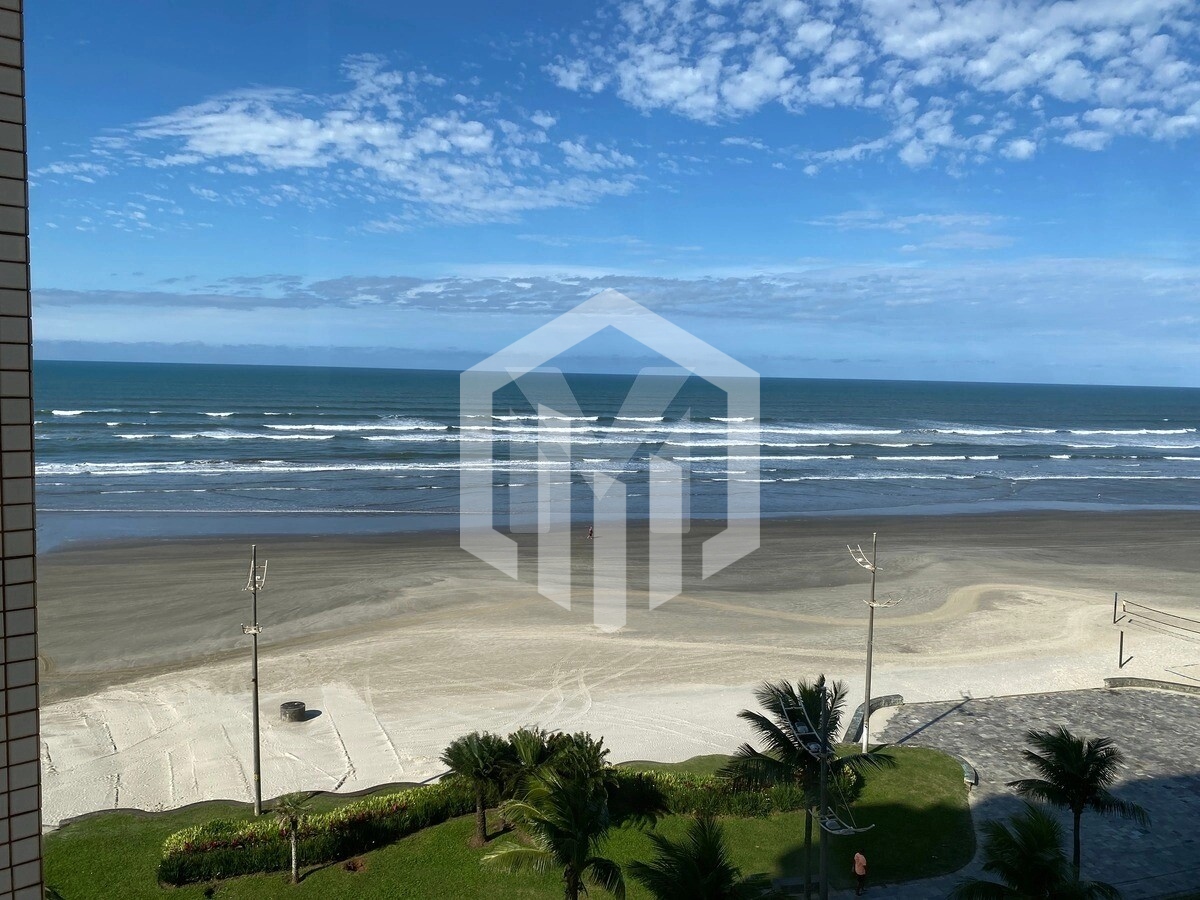 Apartamento de 2 dormitórios com suíte, 136m² de frente para o mar em Praia Grande