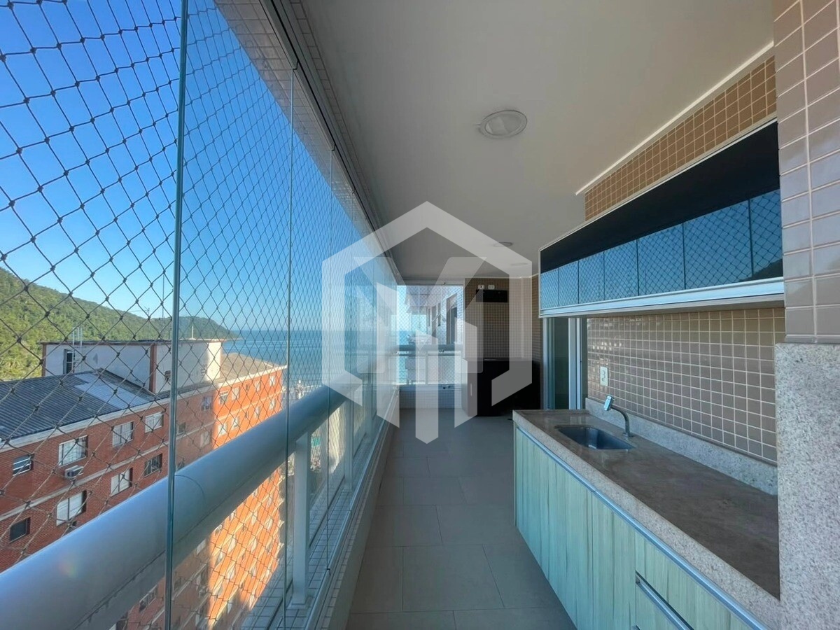 Apartamento de 147m² com vista mar, 3 suítes, lazer completo e 2 vagas no Canto do Forte, Praia Gran