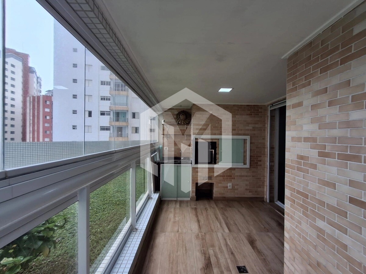 Apartamento com vista mar na Guilhermina, 3 dormitórios e 2 suítes