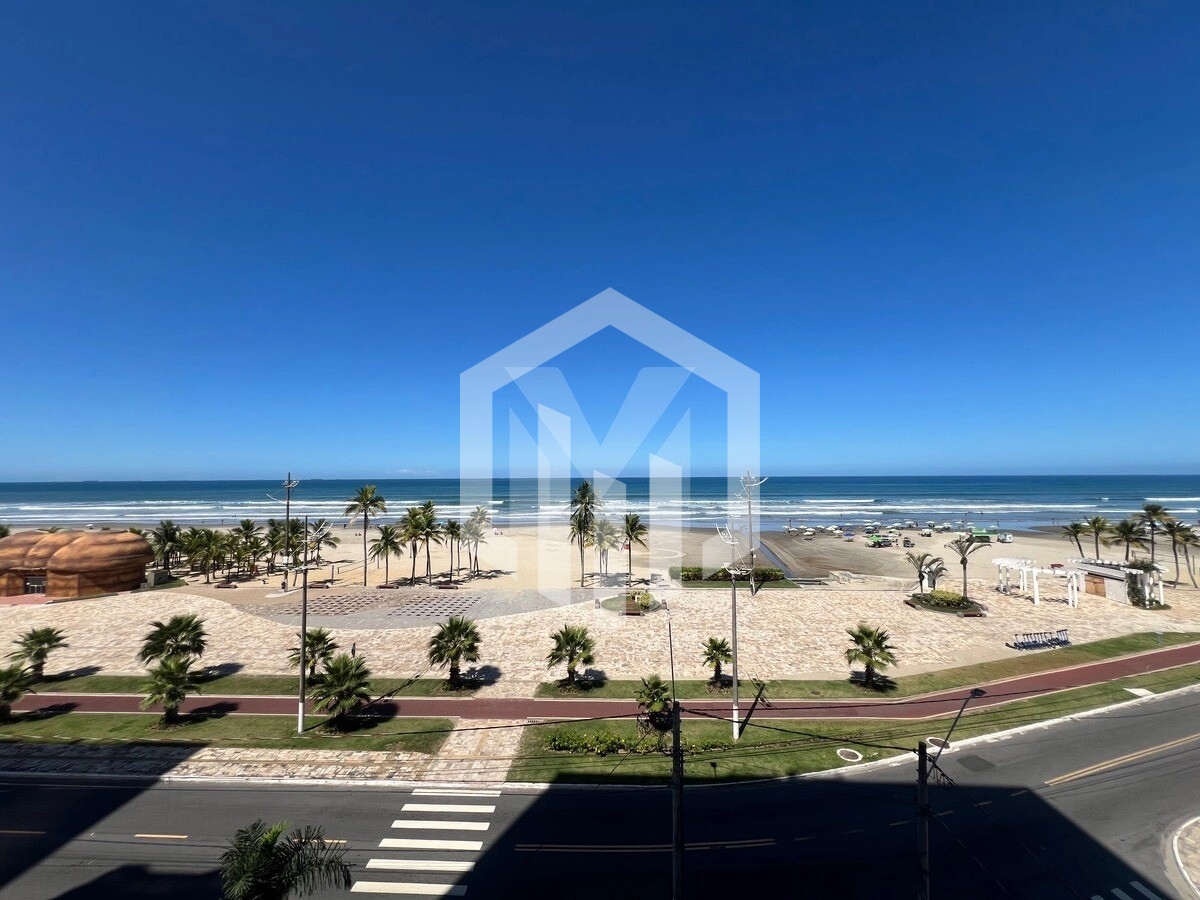 Apartamento de 2 dormitórios com suíte, 90m², frente ao mar, no bairro Tupi em Praia Grande