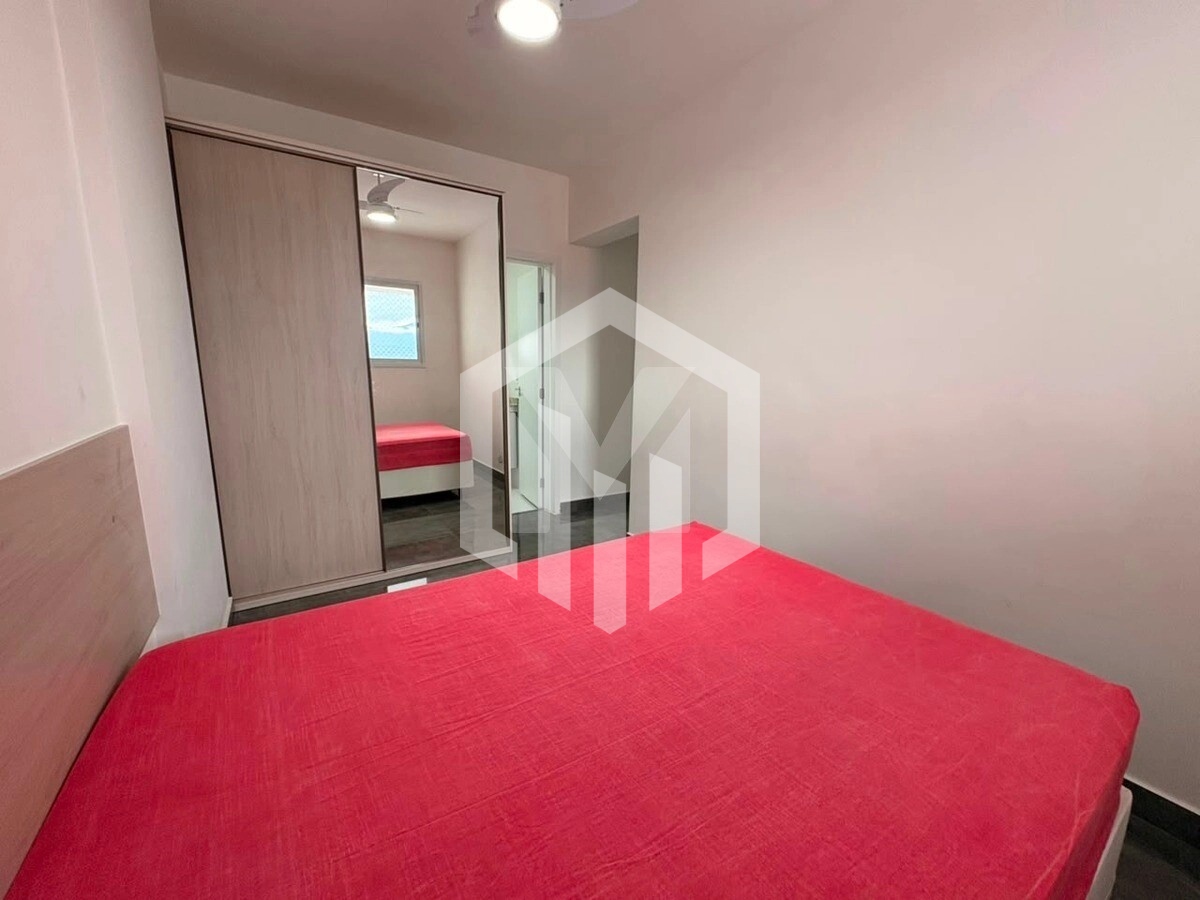 Apartamento com suíte, vista mar e lazer completo na Ocian, Praia Grande