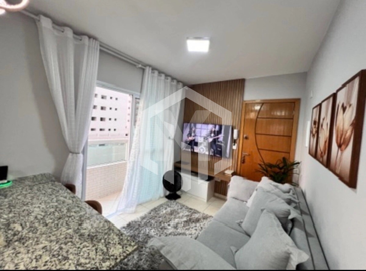 Apartamento de 1 dormitório a 400m da praia na Aviação, Praia Grande