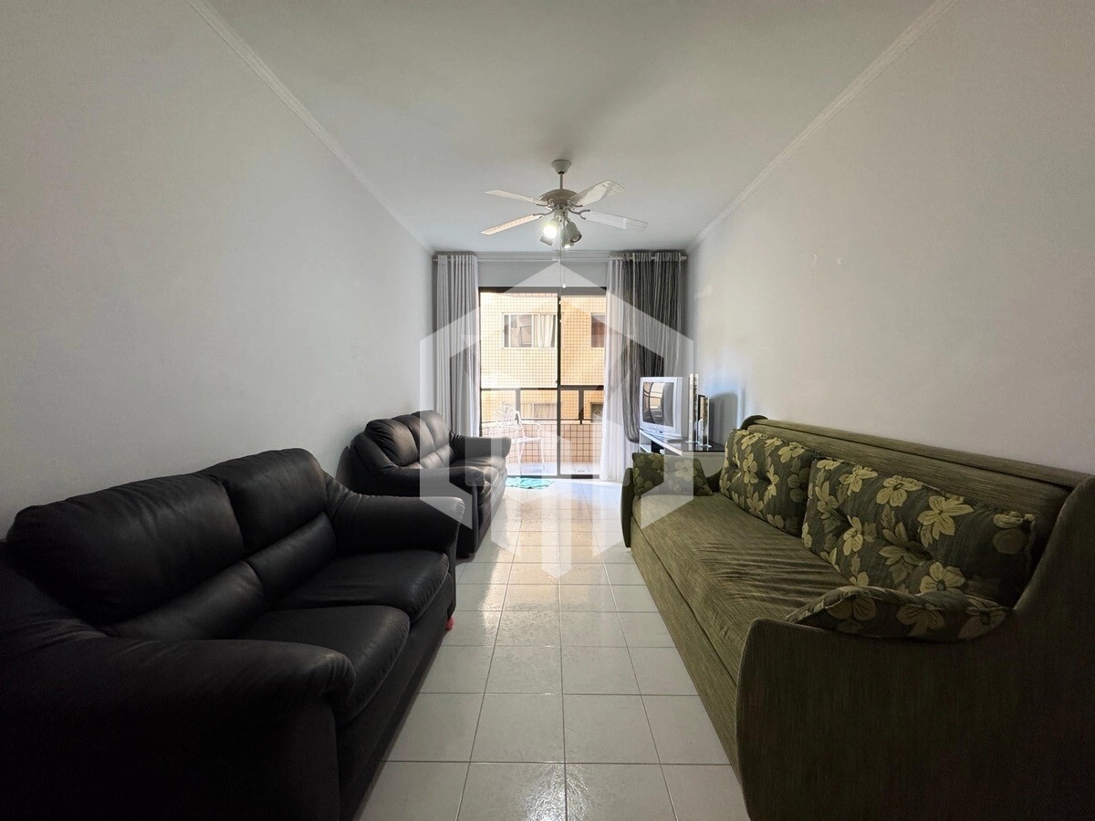 Apartamento de 2 dormitórios com vista ao mar na Caiçara, Praia Grande