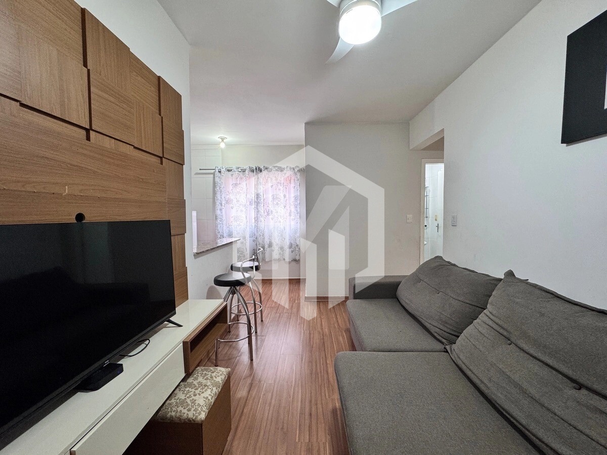 Apartamento de 40m² com 1 dormitório, lazer completo e garagem na Vila Tupi, Praia Grande