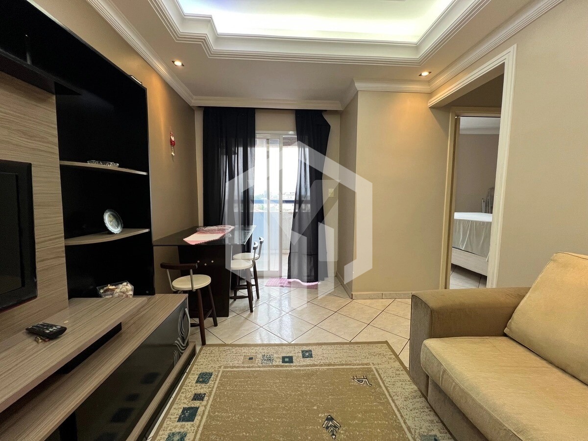 Apartamento de 1 dormitório no Jardim Real, Praia Grande, 45m², vaga e sacada