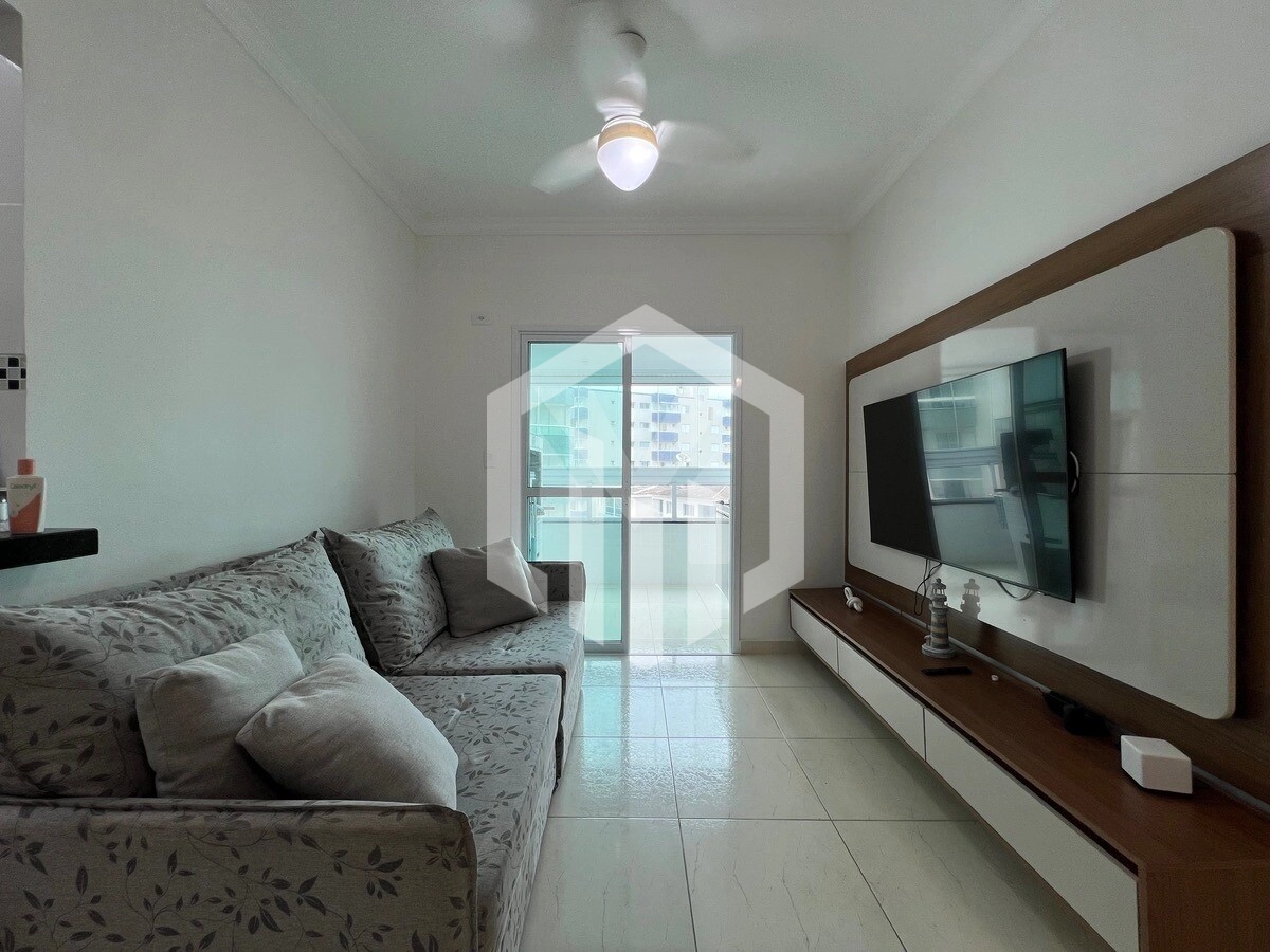 Apartamento com 2 suítes, sacada gourmet e vista livre no bairro Caiçara, Praia Grande