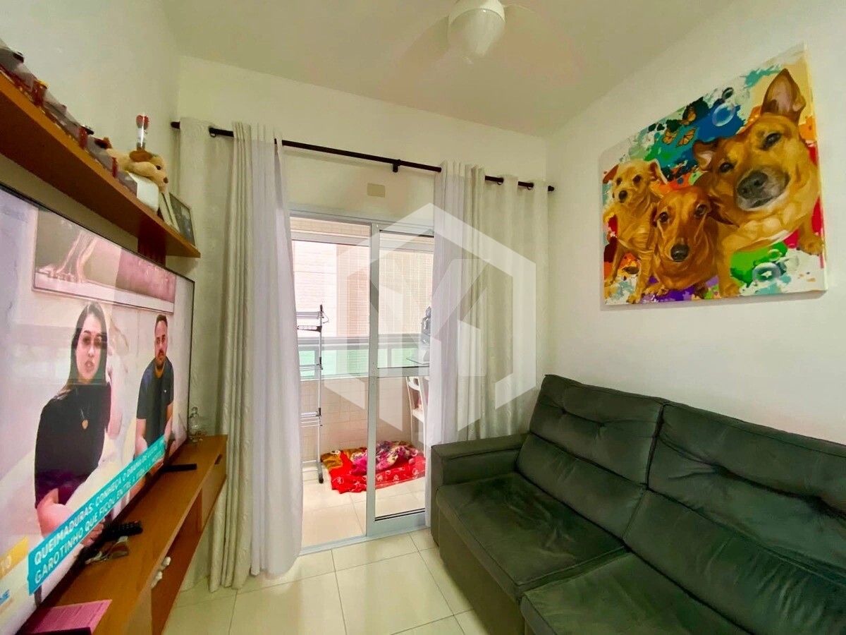 Apartamento de 44 m² no Canto do Forte, com 1 dormitório, venda por R$ 380 mil, pronto para morar ou