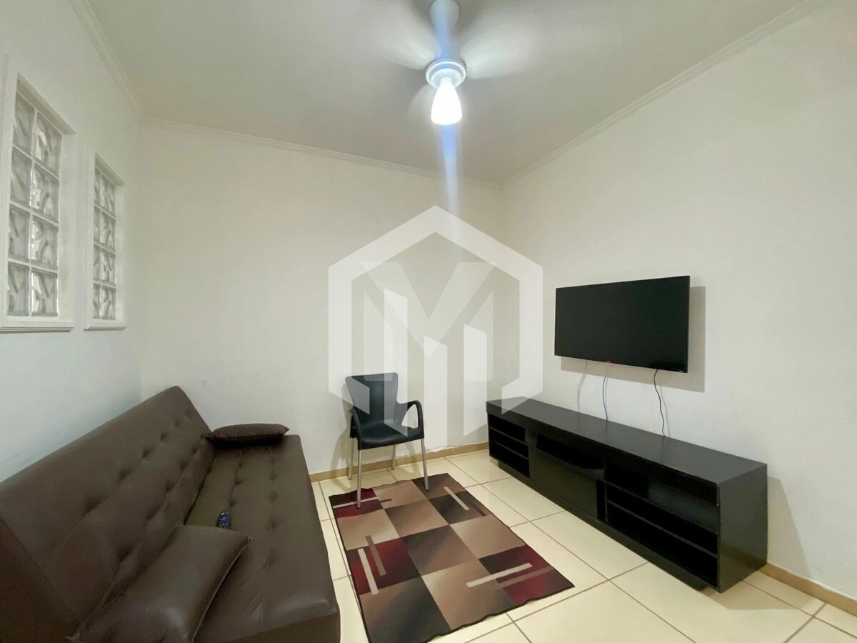 Apartamento de 1 dormitório a 35m da praia na Aviação, Praia Grande