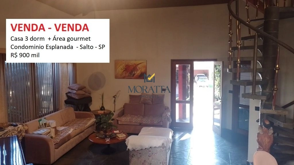 Casa em condomínio com 3 dormitórios à venda, 250 m² por R$ 900.000 - Jardim Donalísio - Salto/SP