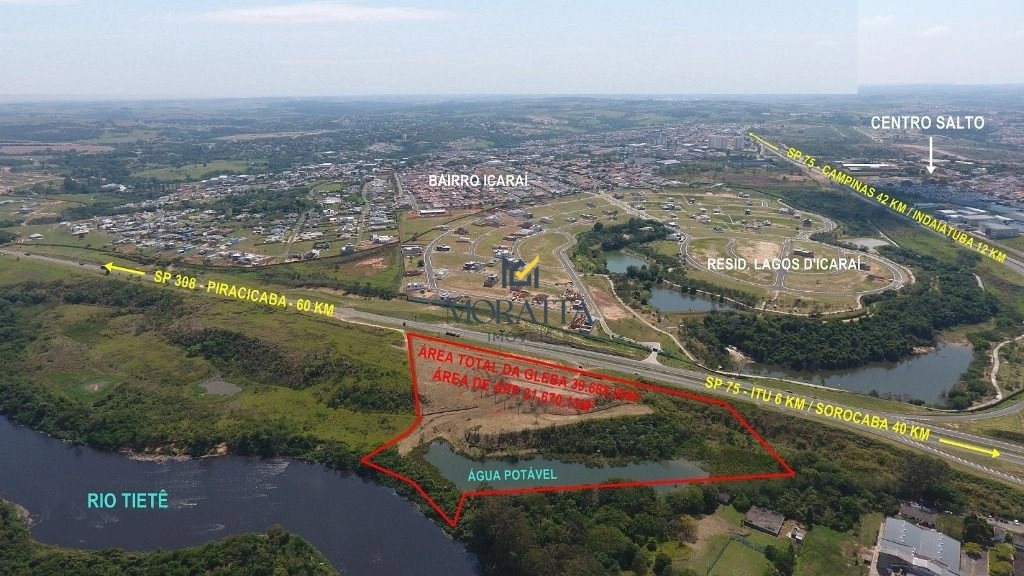 Terreno à venda, 39700 m² por R$ 4.984.562,00 - Condomínio Terras de Santa Rosa - Salto/SP